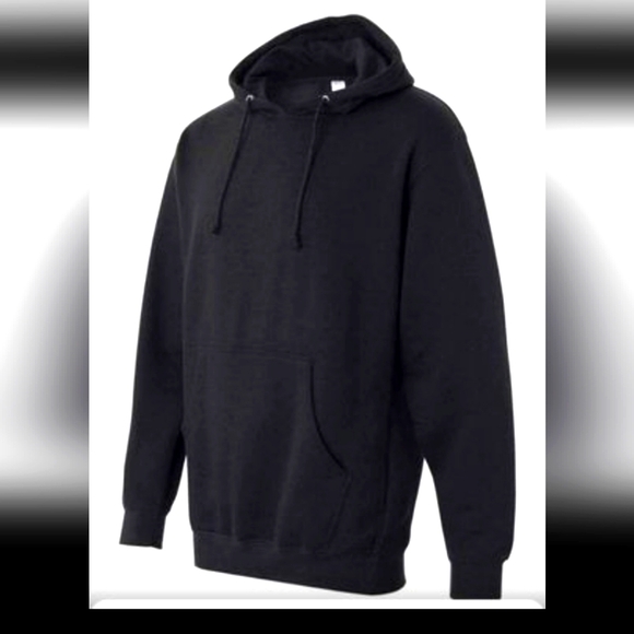 Independent Trading Company Midweight Hooded Sweatshirt, Style-SS4500, Blk, Med - Picture 1 of 2